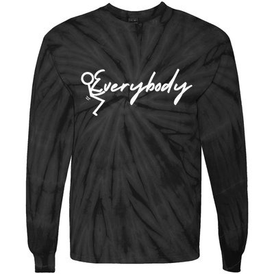 Hugging Everybody Tie-Dye Long Sleeve Shirt