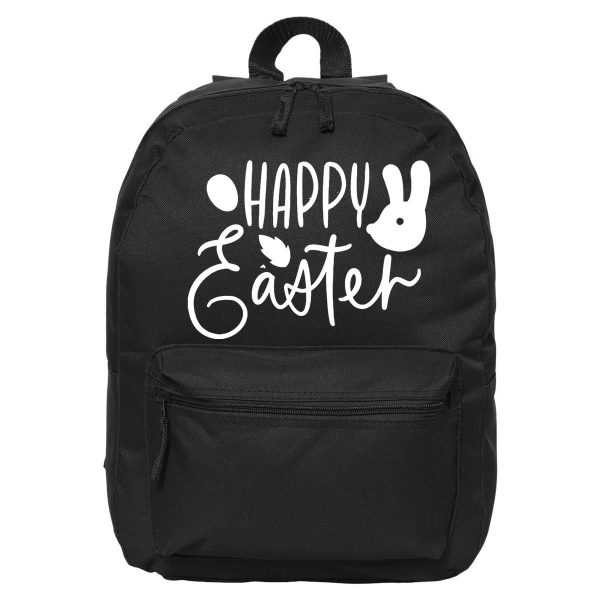 Happy Easter Holiday Bunny 16 in Basic Backpack
