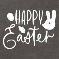 Happy Easter Holiday Bunny Cotton Canvas Backpack