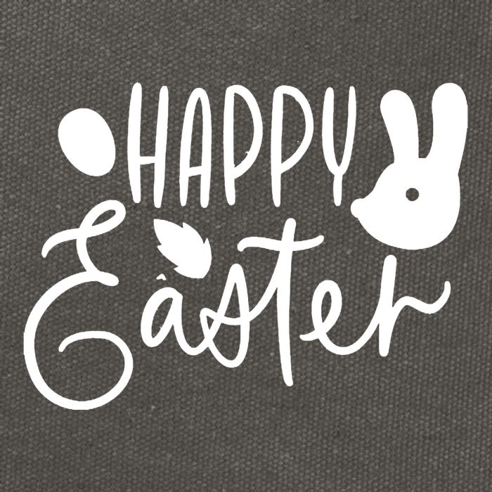Happy Easter Holiday Bunny Cotton Canvas Backpack