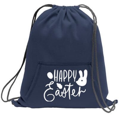 Happy Easter Holiday Bunny Sweatshirt Cinch Pack Bag