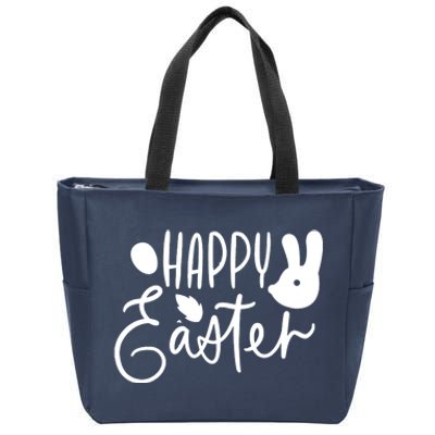 Happy Easter Holiday Bunny Zip Tote Bag