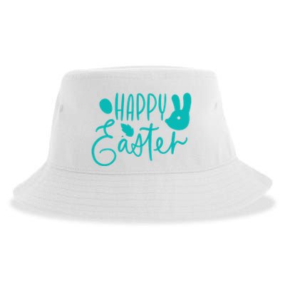 Happy Easter Holiday Bunny Sustainable Bucket Hat