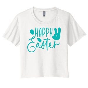 Happy Easter Holiday Bunny Women's Crop Top Tee