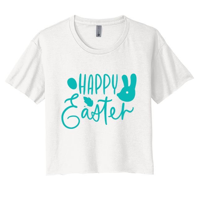 Happy Easter Holiday Bunny Crop Top