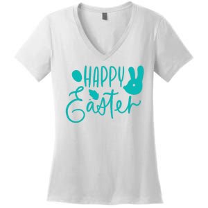 Happy Easter Holiday Bunny Women's V-Neck T-Shirt