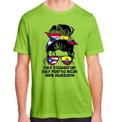 Half Ecuadorian Half Puerto Rican Ecuador Boricua Mix Adult ChromaSoft Performance T-Shirt