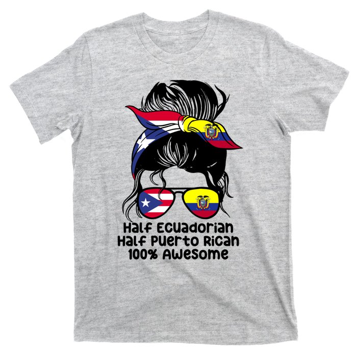 Half Ecuadorian Half Puerto Rican Ecuador Boricua Mix T-Shirt