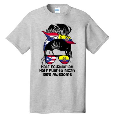 Half Ecuadorian Half Puerto Rican Ecuador Boricua Mix Tall T-Shirt