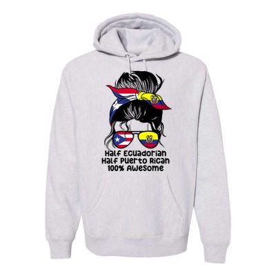 Half Ecuadorian Half Puerto Rican Ecuador Boricua Mix Premium Hoodie