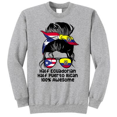 Half Ecuadorian Half Puerto Rican Ecuador Boricua Mix Sweatshirt