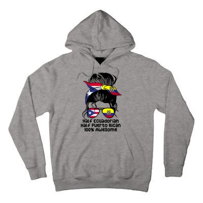 Half Ecuadorian Half Puerto Rican Ecuador Boricua Mix Tall Hoodie