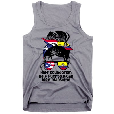 Half Ecuadorian Half Puerto Rican Ecuador Boricua Mix Tank Top