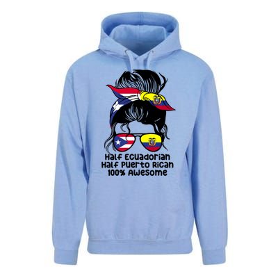 Half Ecuadorian Half Puerto Rican Ecuador Boricua Mix Unisex Surf Hoodie