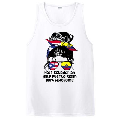 Half Ecuadorian Half Puerto Rican Ecuador Boricua Mix PosiCharge Competitor Tank