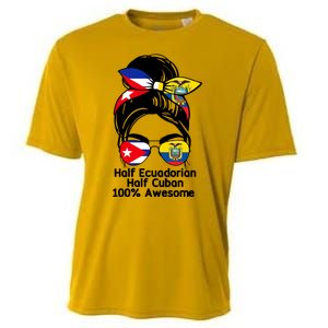 Half Ecuadorian Half Cuban 100 Percent Awesome Cooling Performance Crew T-Shirt