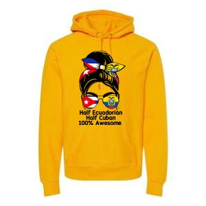 Half Ecuadorian Half Cuban 100 Percent Awesome Premium Hoodie