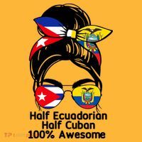 Half Ecuadorian Half Cuban 100 Percent Awesome Pom Pom 12in Knit Beanie