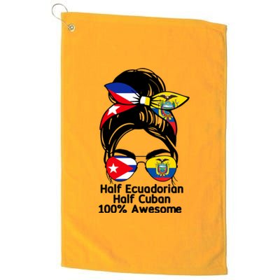 Half Ecuadorian Half Cuban 100 Percent Awesome Platinum Collection Golf Towel