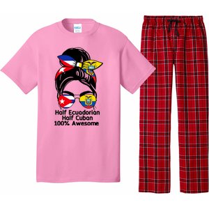 Half Ecuadorian Half Cuban 100 Percent Awesome Pajama Set