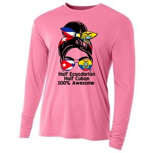 Half Ecuadorian Half Cuban 100 Percent Awesome Cooling Performance Long Sleeve Crew