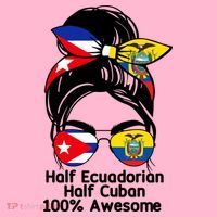 Half Ecuadorian Half Cuban 100 Percent Awesome Baby Bodysuit
