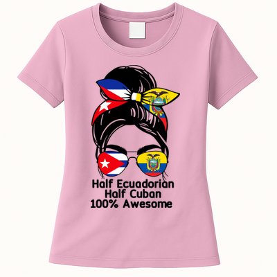 Half Ecuadorian Half Cuban 100 Percent Awesome Womens T-Shirt
