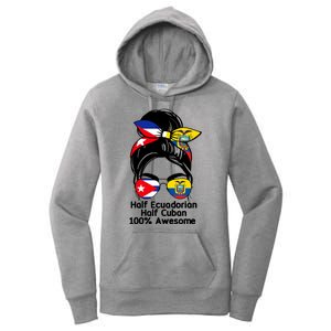 Half Ecuadorian Half Cuban 100 Percent Awesome Women's Pullover Hoodie