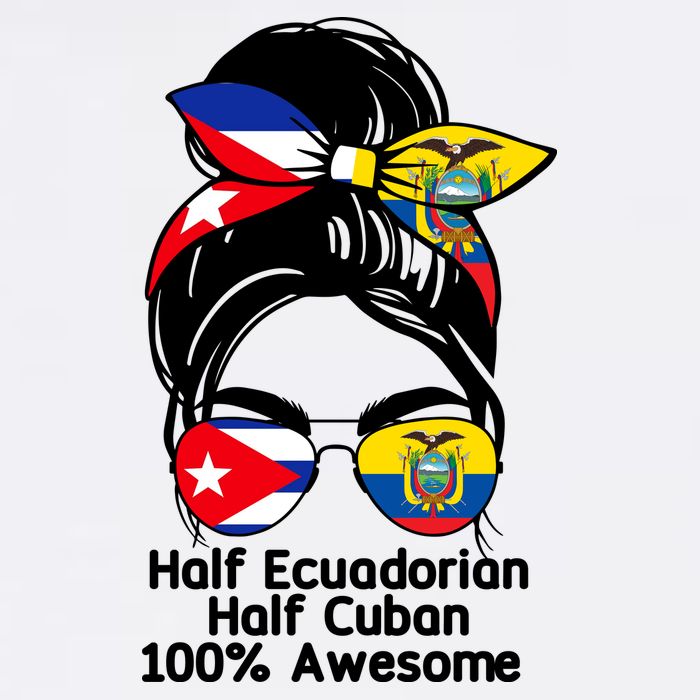 Half Ecuadorian Half Cuban 100 Percent Awesome Garment-Dyed Sweatshirt