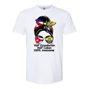 Half Ecuadorian Half Cuban 100 Percent Awesome Softstyle CVC T-Shirt