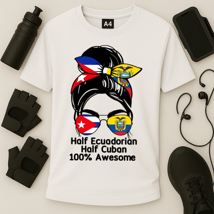 Half Ecuadorian Half Cuban 100 Percent Awesome Performance Shirt