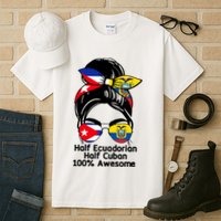 Half Ecuadorian Half Cuban 100 Percent Awesome Tall T-Shirt