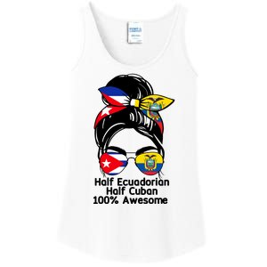 Half Ecuadorian Half Cuban 100 Percent Awesome Ladies Essential Tank