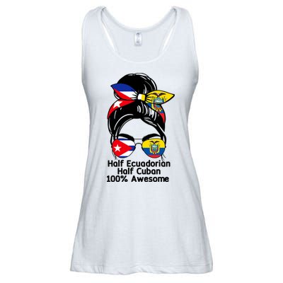 Half Ecuadorian Half Cuban 100 Percent Awesome Ladies Essential Flowy Tank
