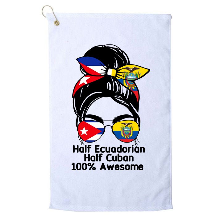 Half Ecuadorian Half Cuban 100 Percent Awesome Golf Towel