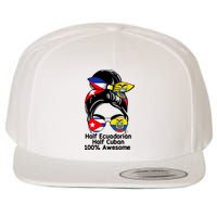 Half Ecuadorian Half Cuban 100 Percent Awesome Wool Snapback Cap
