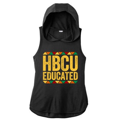 HBCU Educated Historical Black College Ladies PosiCharge Tri-Blend Wicking Draft Hoodie Tank