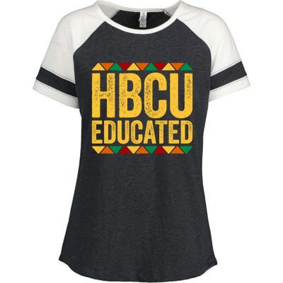 HBCU Educated Historical Black College Enza Ladies Jersey Colorblock Tee