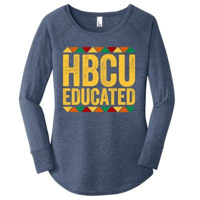 HBCU Educated Historical Black College Women's Perfect Tri Tunic Long Sleeve Shirt