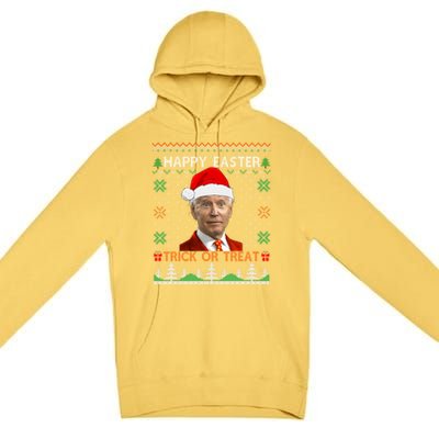 Happy Easter Hlw Funny Joe Biden Christmas Ugly Gift Premium Pullover Hoodie