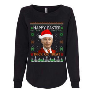 Happy Easter Hlw Funny Joe Biden Christmas Ugly Gift Womens California Wash Sweatshirt