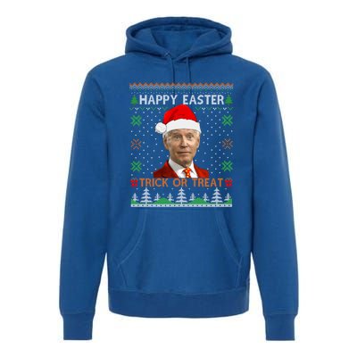 Happy Easter Hlw Funny Joe Biden Christmas Ugly Gift Premium Hoodie