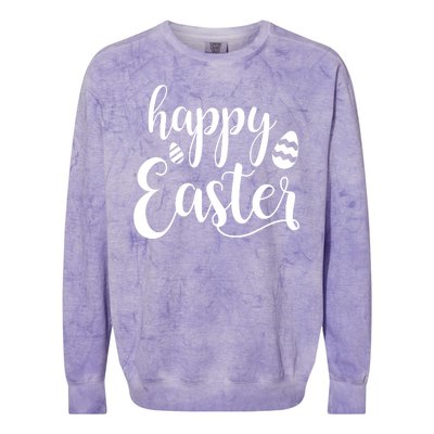 Happy Easter Holiday Colorblast Crewneck Sweatshirt