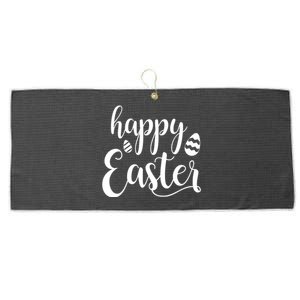 Happy Easter Holiday Large Microfiber Waffle Golf Towel