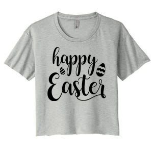 Happy Easter Holiday Women's Crop Top Tee