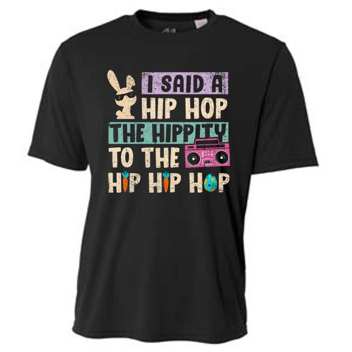 Happy Easter Hip Hop Bunny Sunglasses Cooling Performance Crew T-Shirt