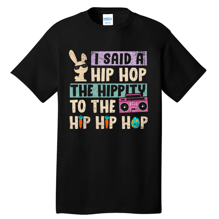 Happy Easter Hip Hop Bunny Sunglasses Tall T-Shirt