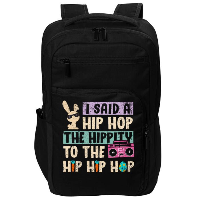 Happy Easter Hip Hop Bunny Sunglasses Impact Tech Backpack