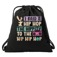 Happy Easter Hip Hop Bunny Sunglasses Drawstring Bag