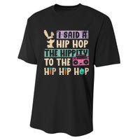 Happy Easter Hip Hop Bunny Sunglasses Performance Sprint T-Shirt